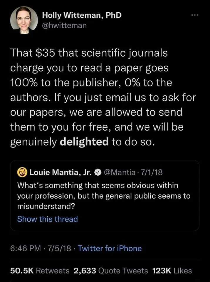 Incluso los autores comparten gratuitamente Incluso los autores comparten gratuitamente