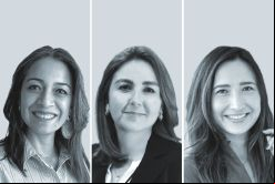 Anahí Serrano, de Cannizzo (izquierda); Mónica Arias Madrigal, de Consortium Legal - Costa Rica (centro), y Mariane Kondo, de Demarest Advogados.