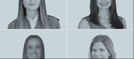 Arriba a la izquierda: Alejandra Rojas; y a la derecha: Eugenia Sermeño. Abajo a la izquierda: Mónica Malcotti; y a la derecha: Marisol Saravia. / Crédito de las imágenes: LMBD.
