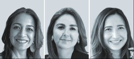 Anahí Serrano, de Cannizzo (izquierda); Mónica Arias Madrigal, de Consortium Legal - Costa Rica (centro), y Mariane Kondo, de Demarest Advogados.